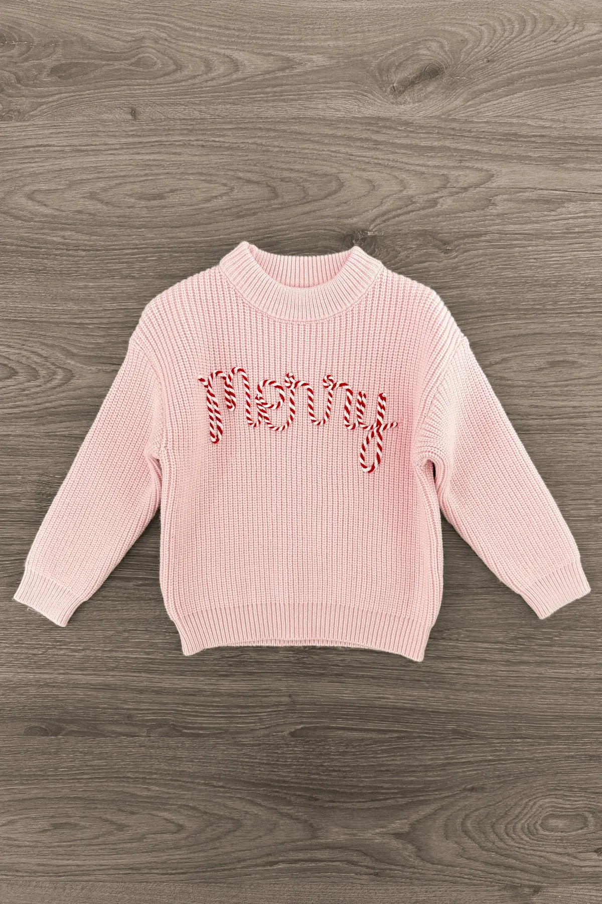 "Merry" Knit Pink Sweater Flare Pant Set