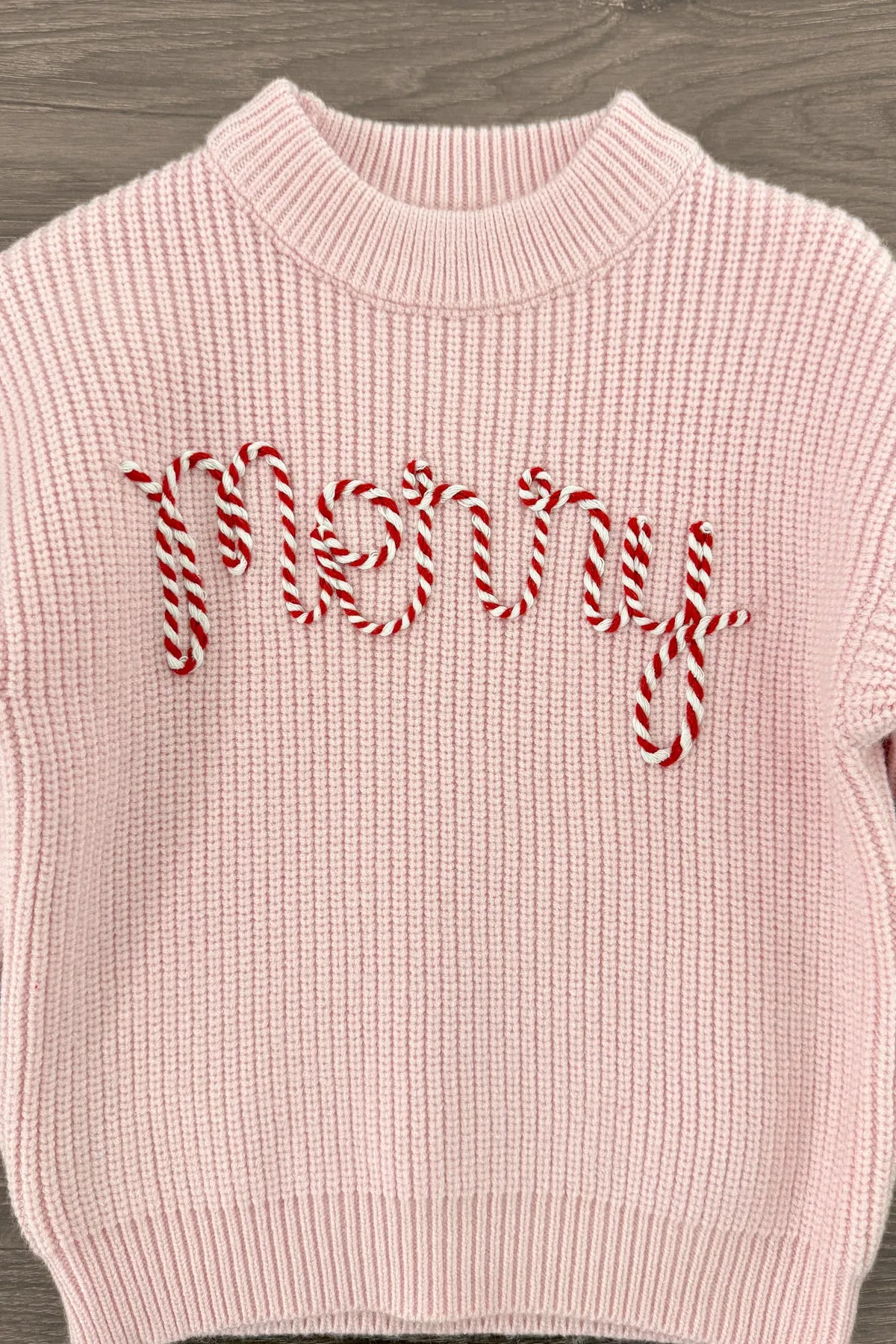 "Merry" Knit Pink Sweater Flare Pant Set