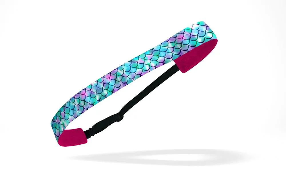 RAVEbandz Adjustable Headbands - (Mermaid - Blue)