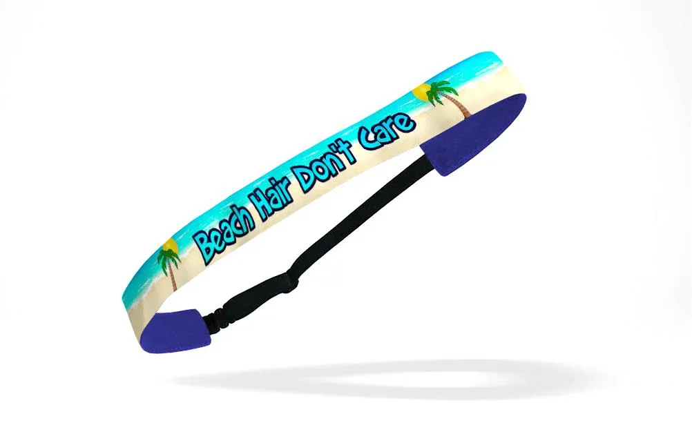 RAVEbandz Adjustable Headbands Slogans - (Beach Hair Don't Care)