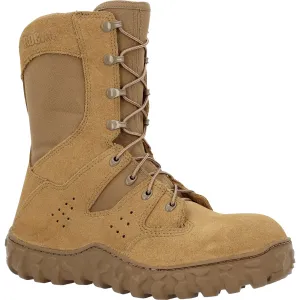 Rocky Mens S2V Predator CT Coyote Brown Leather Military Boots