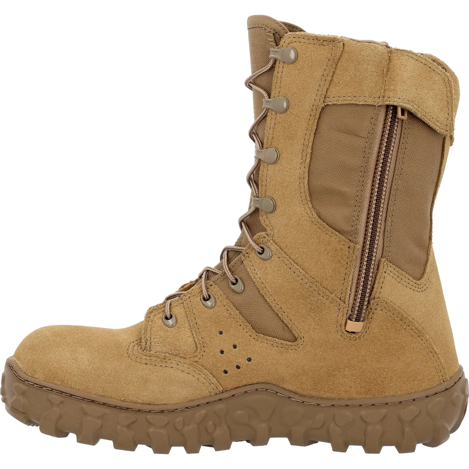 Rocky Mens S2V Predator CT Coyote Brown Leather Military Boots