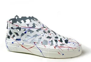 Round Splash Sneakers white