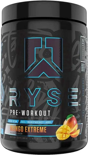 RYSE Pre-Workout - Project Blackout, Mango Extreme - 305 grams