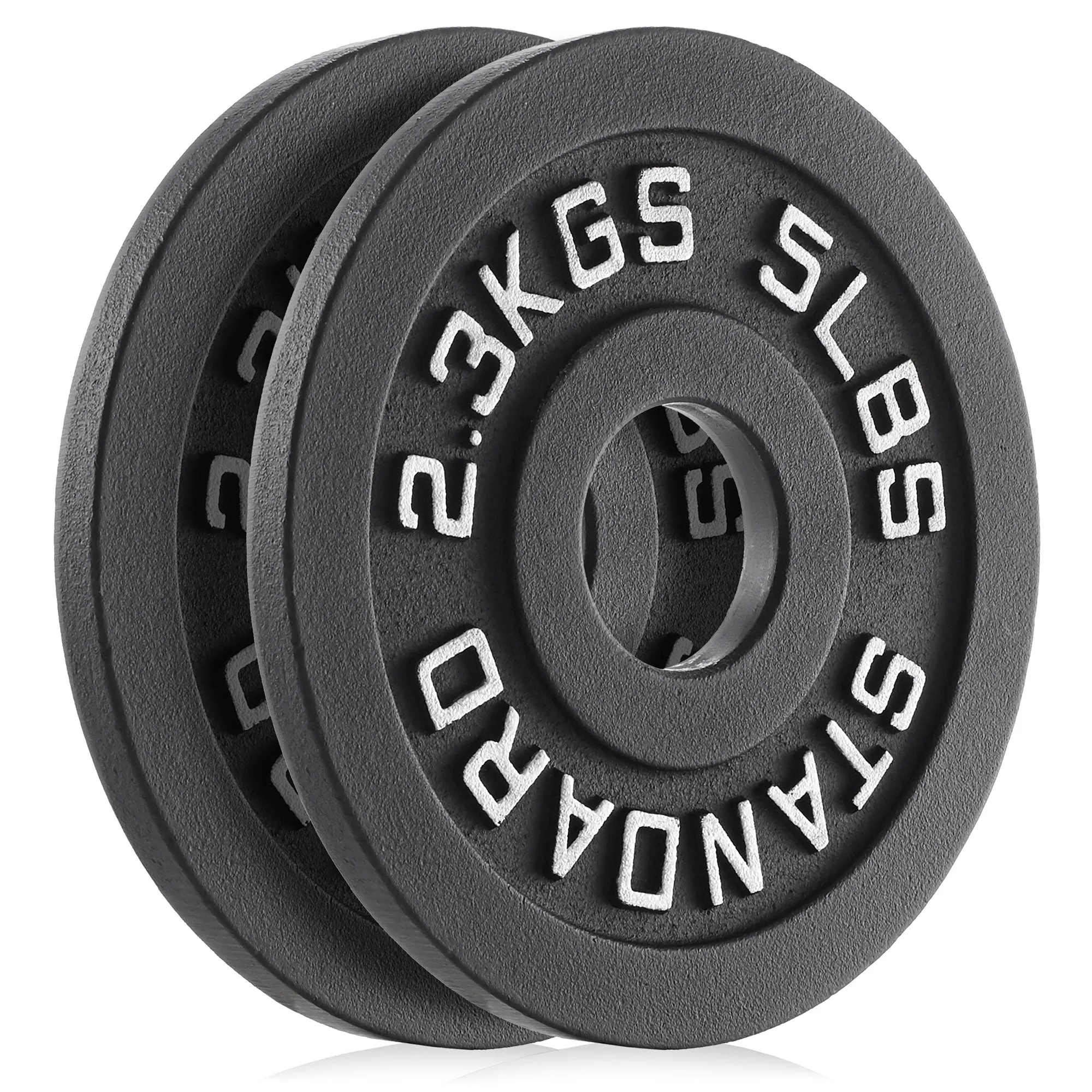 Set of 2 Cast Iron Olympic 2-inch Weight Plates