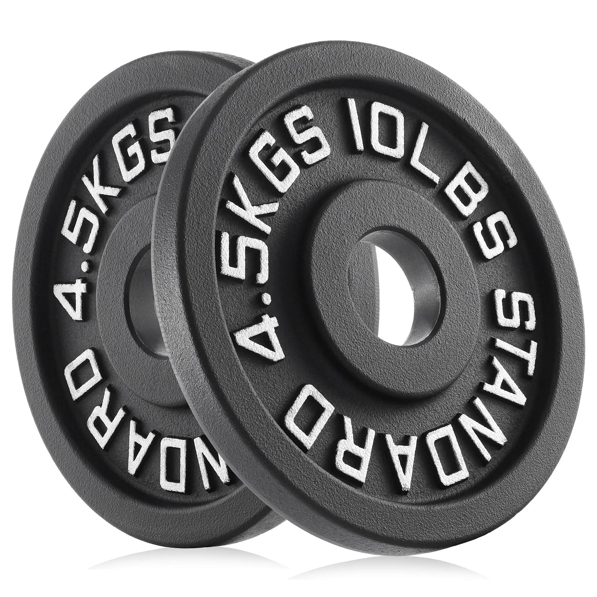 Set of 2 Cast Iron Olympic 2-inch Weight Plates