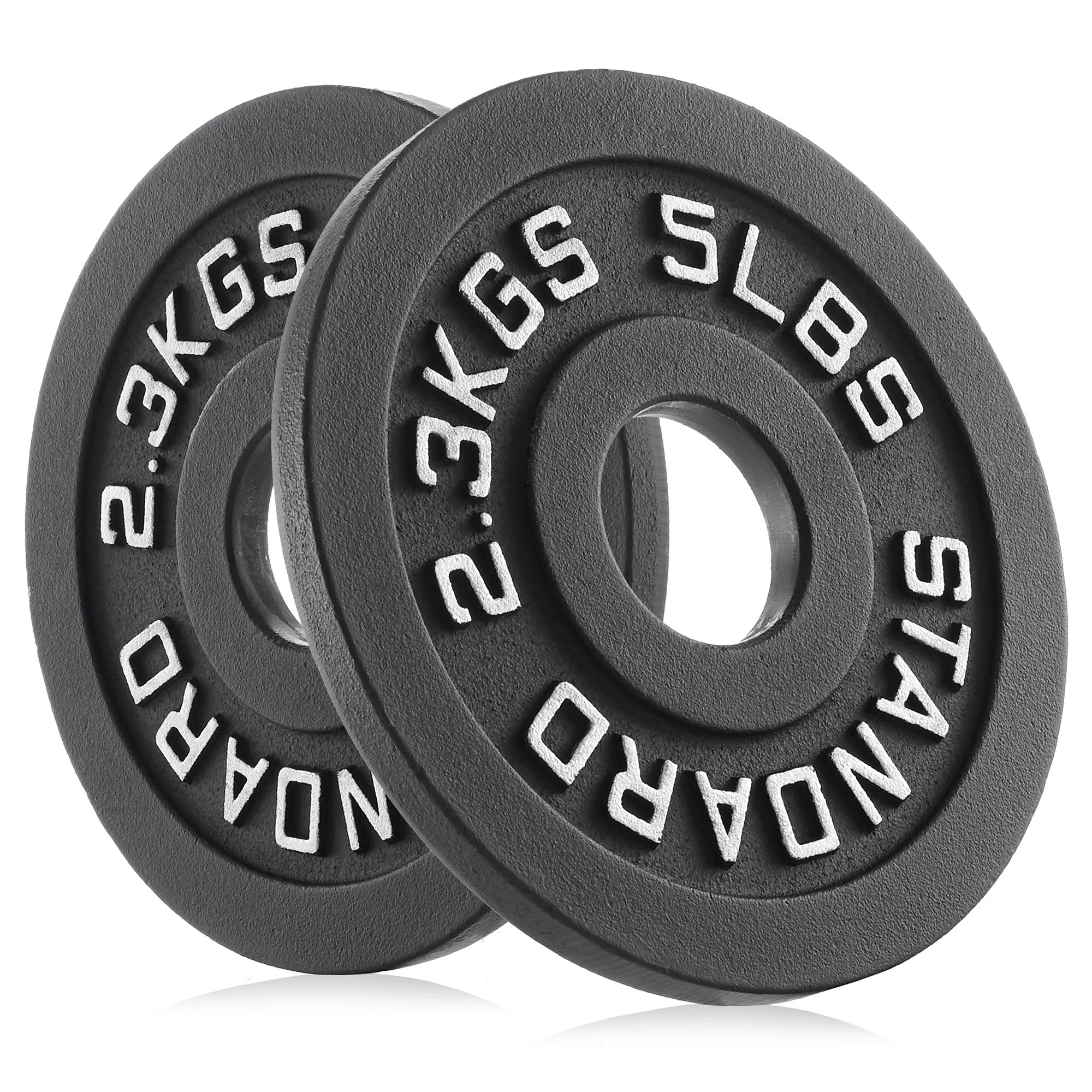 Set of 2 Cast Iron Olympic 2-inch Weight Plates