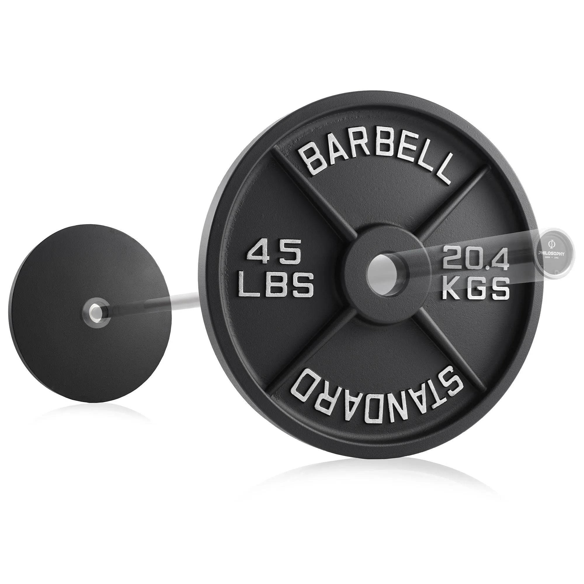 Set of 2 Cast Iron Olympic 2-inch Weight Plates