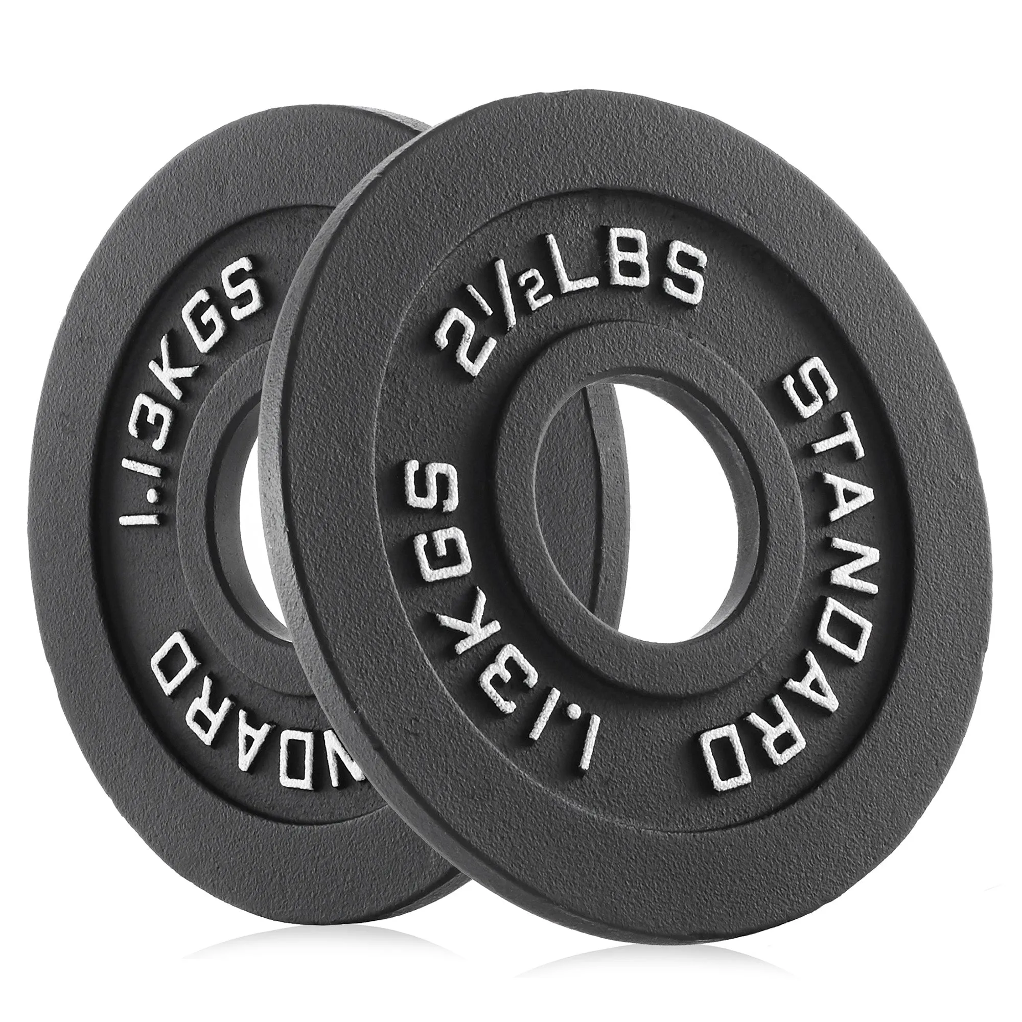 Set of 2 Cast Iron Olympic 2-inch Weight Plates