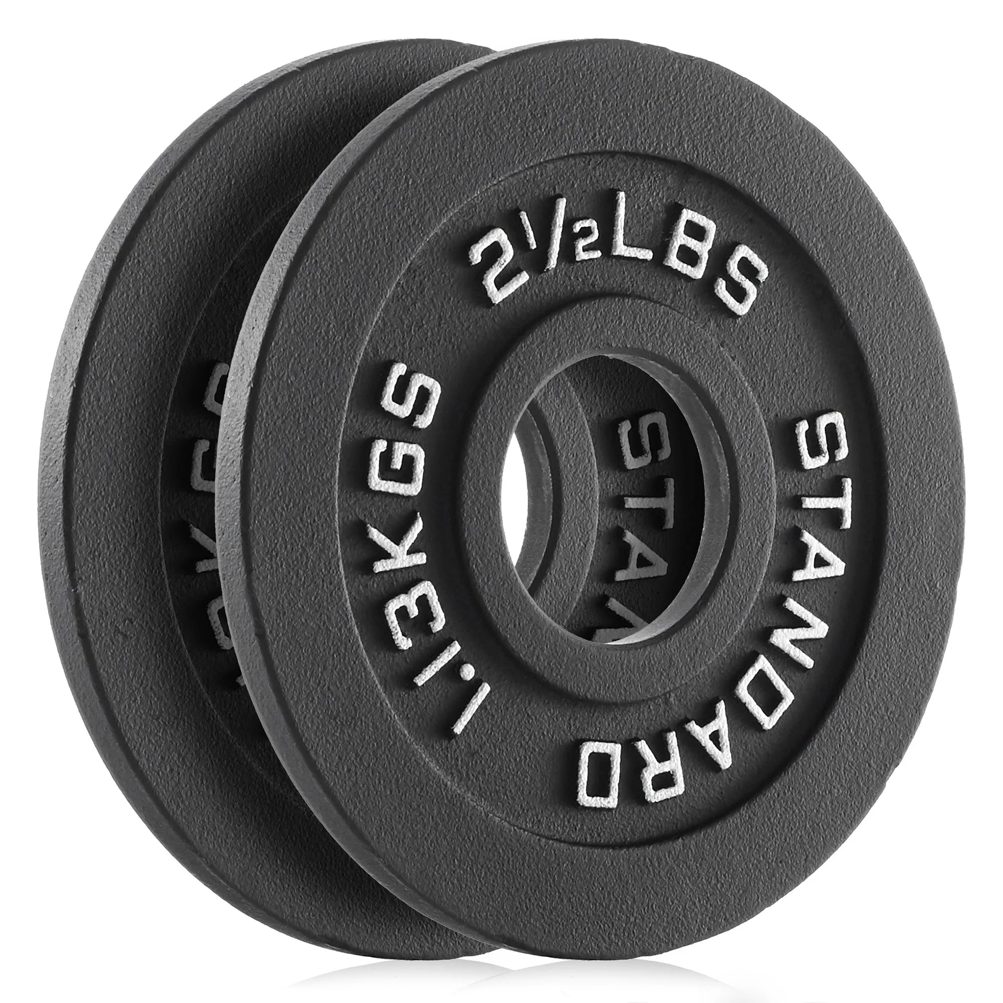 Set of 2 Cast Iron Olympic 2-inch Weight Plates