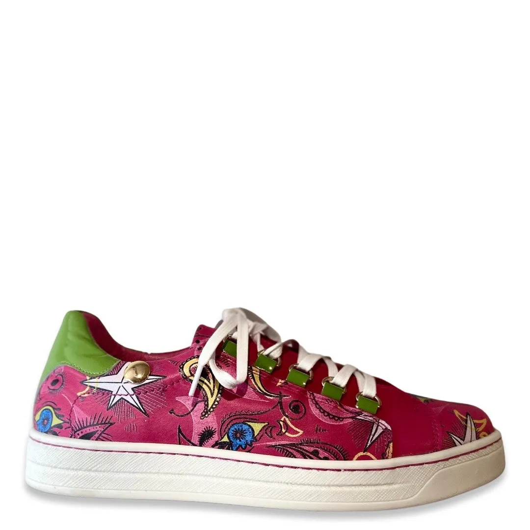 Skate -Royal Doodle fuchsia Sneaker