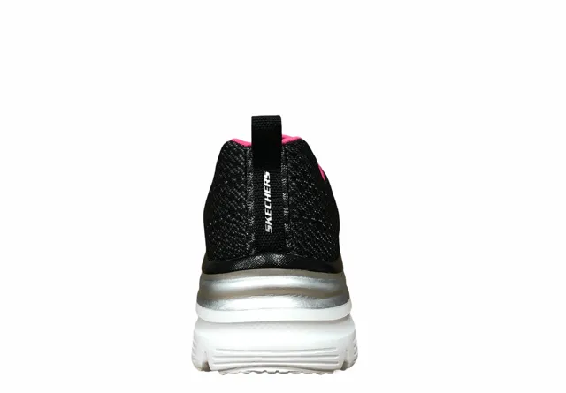 Skechers scarpa sneakers da donna Fashion Fit Bold Boundaries 12719 BKHP nero rosa