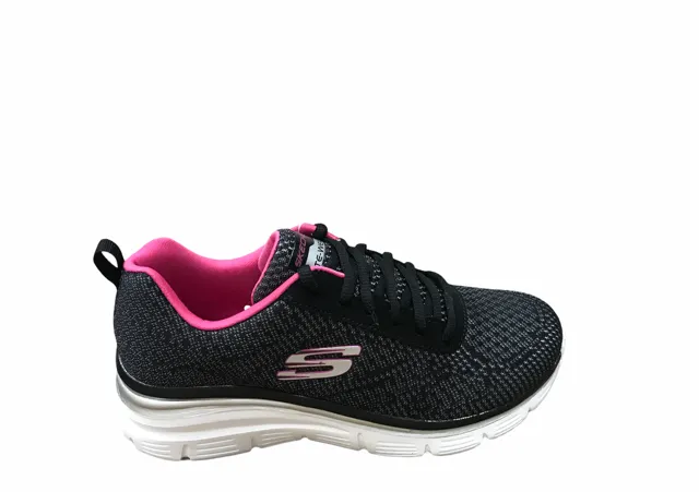 Skechers scarpa sneakers da donna Fashion Fit Bold Boundaries 12719 BKHP nero rosa