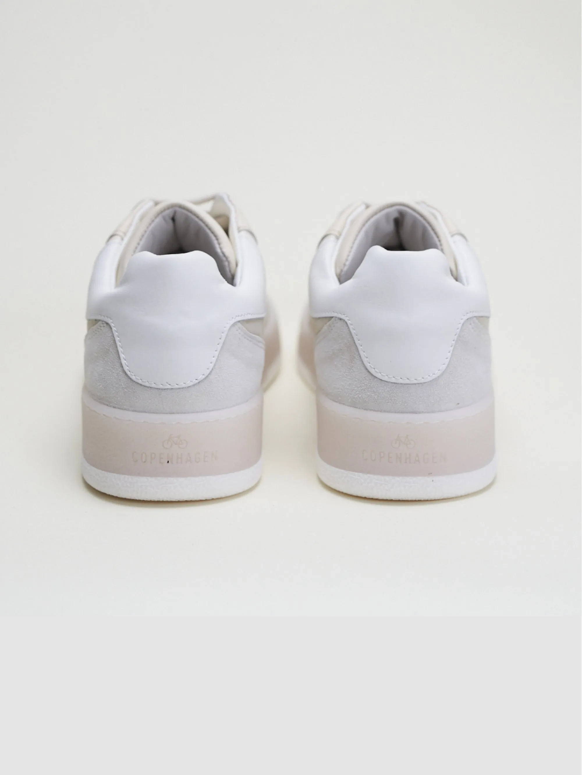 Sneakers con Suola a Contrasto Beige/Rosa