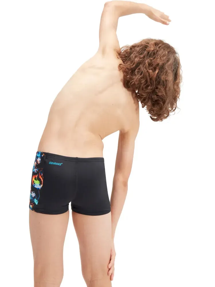 Speedo Boys Digital Allover Aquashort Black