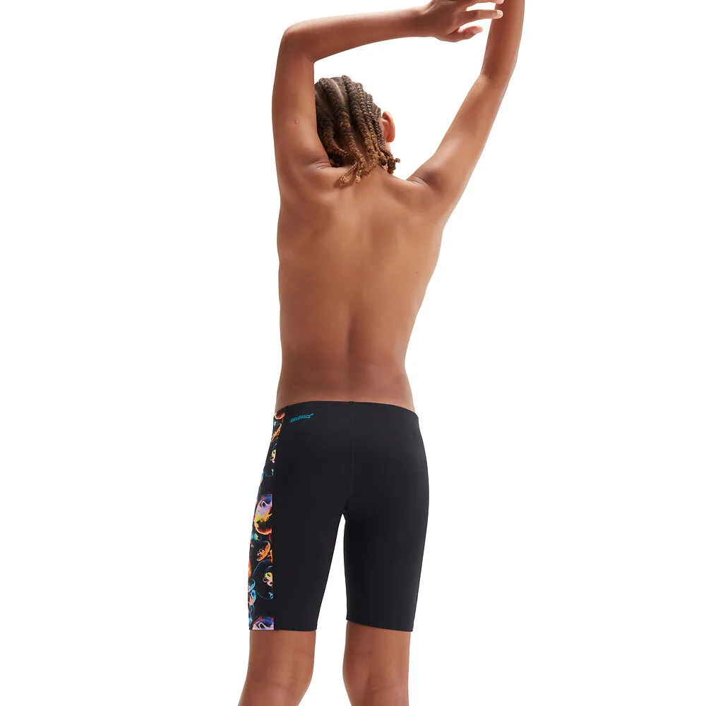 Speedo Boys Digital Allover Jammer Black