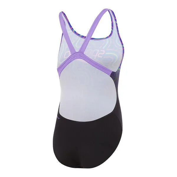 Speedo Girls Powerstrike Leaderback One Piece