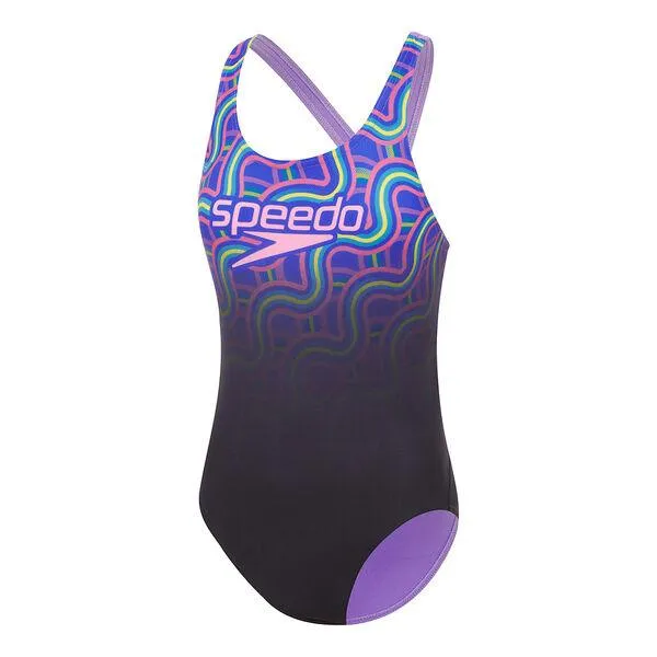 Speedo Girls Powerstrike Leaderback One Piece