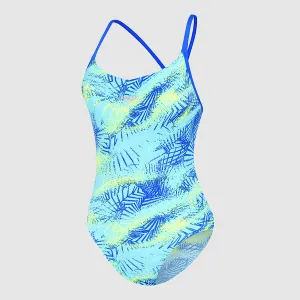 Speedo Womens Eco Thin Strap One Piece - Yellow