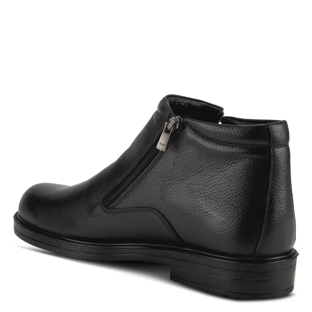 Spring Step Shoes Elliot Men's Premium Black Leather Ankle Boots