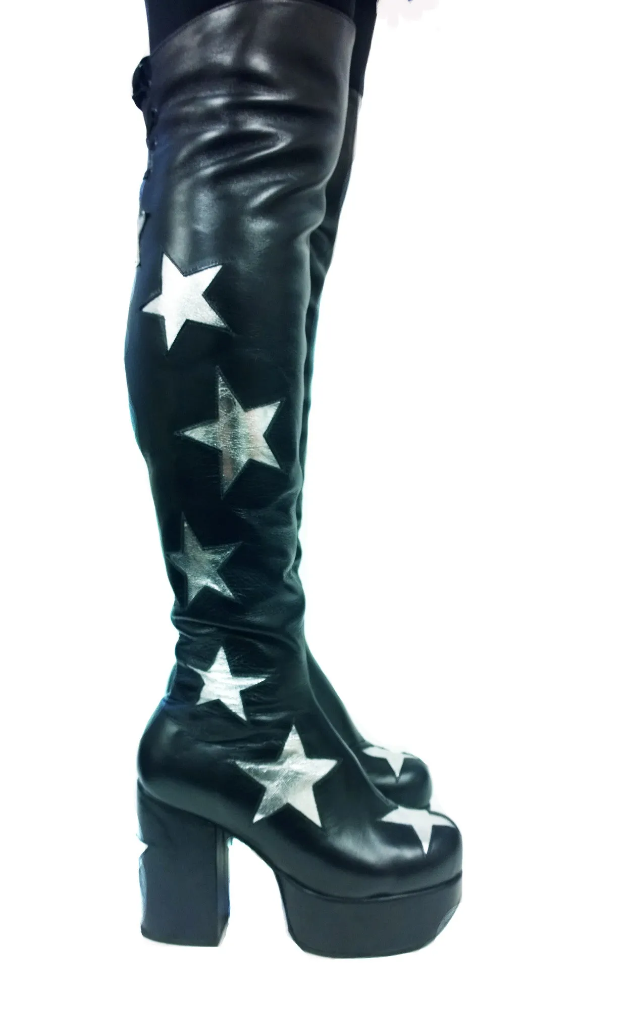 STARDUST Platform Overknee Boots