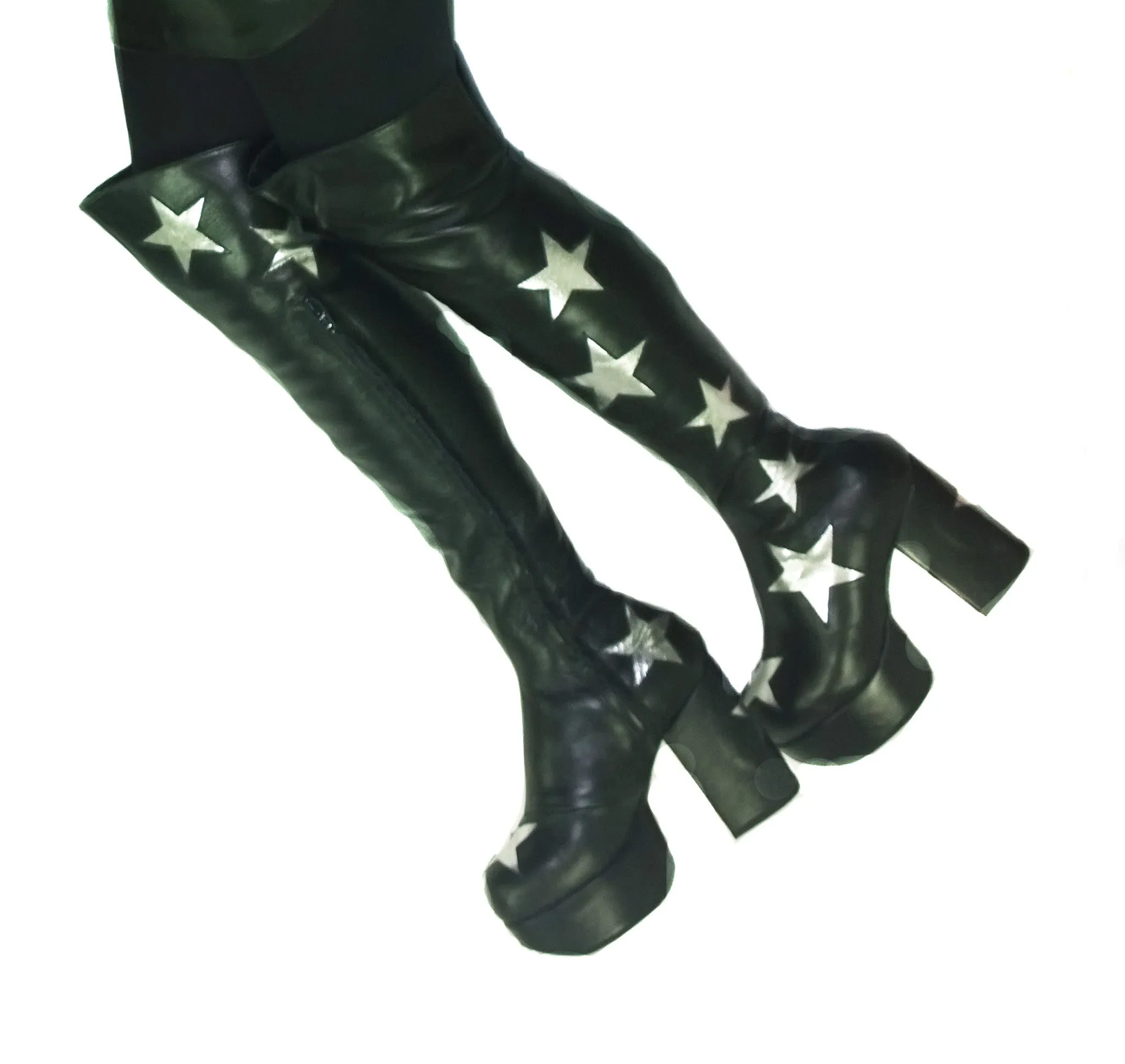 STARDUST Platform Overknee Boots