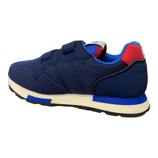 Sun68 scarpa sneakers da bambino con velcro Niki Solid Z32318 07 blu