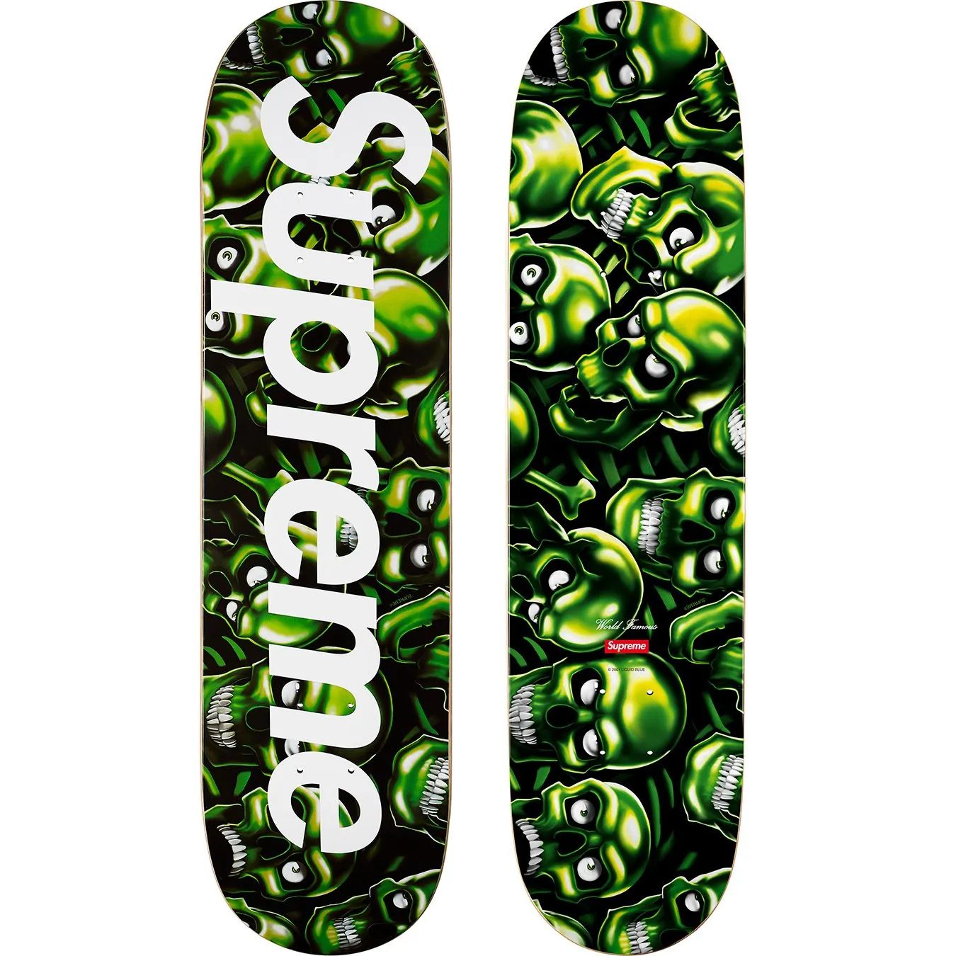 Supreme Skull Pile Skateboard Deck Multi