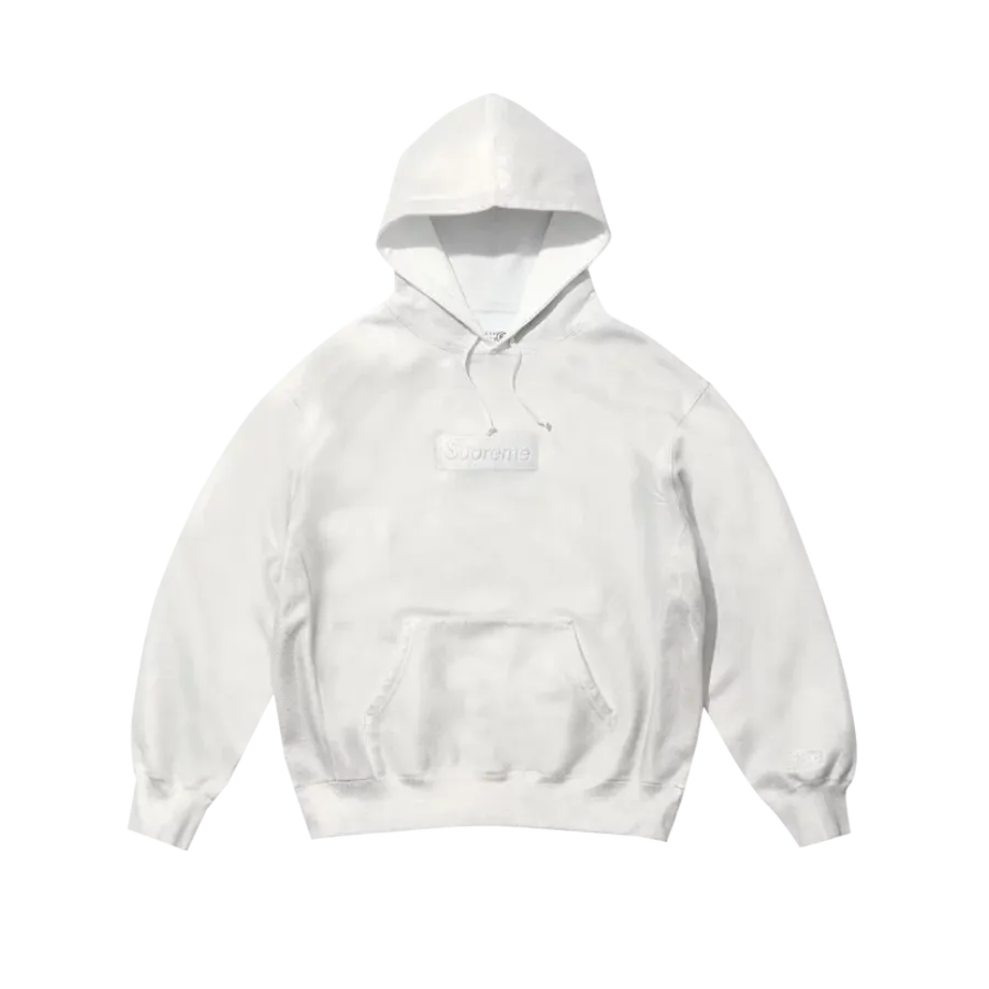 Supreme x Margiela MM6 Box Logo Hooded Sweatshirt White