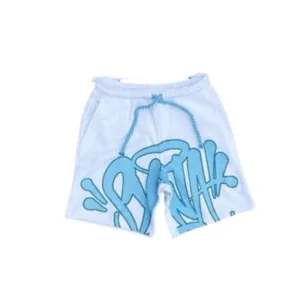 Syna World Logo Sweat Shorts Baby Blue