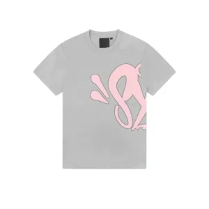 Syna World Logo Tee Grey Pink