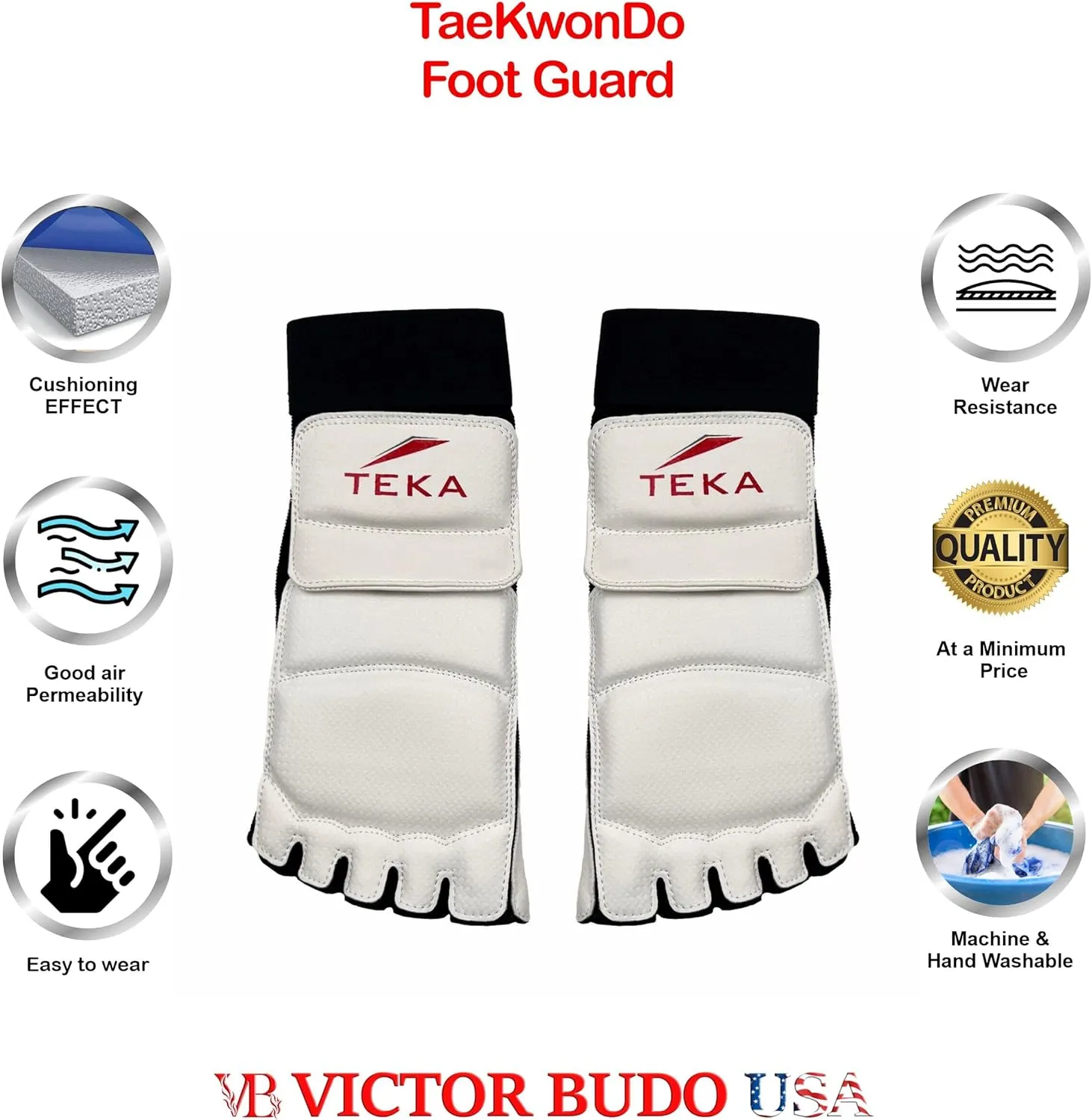 TAEKWONDO MMA , MUAY THAI KUNG FU TRAINING FOOT PROTECTOR PAIR