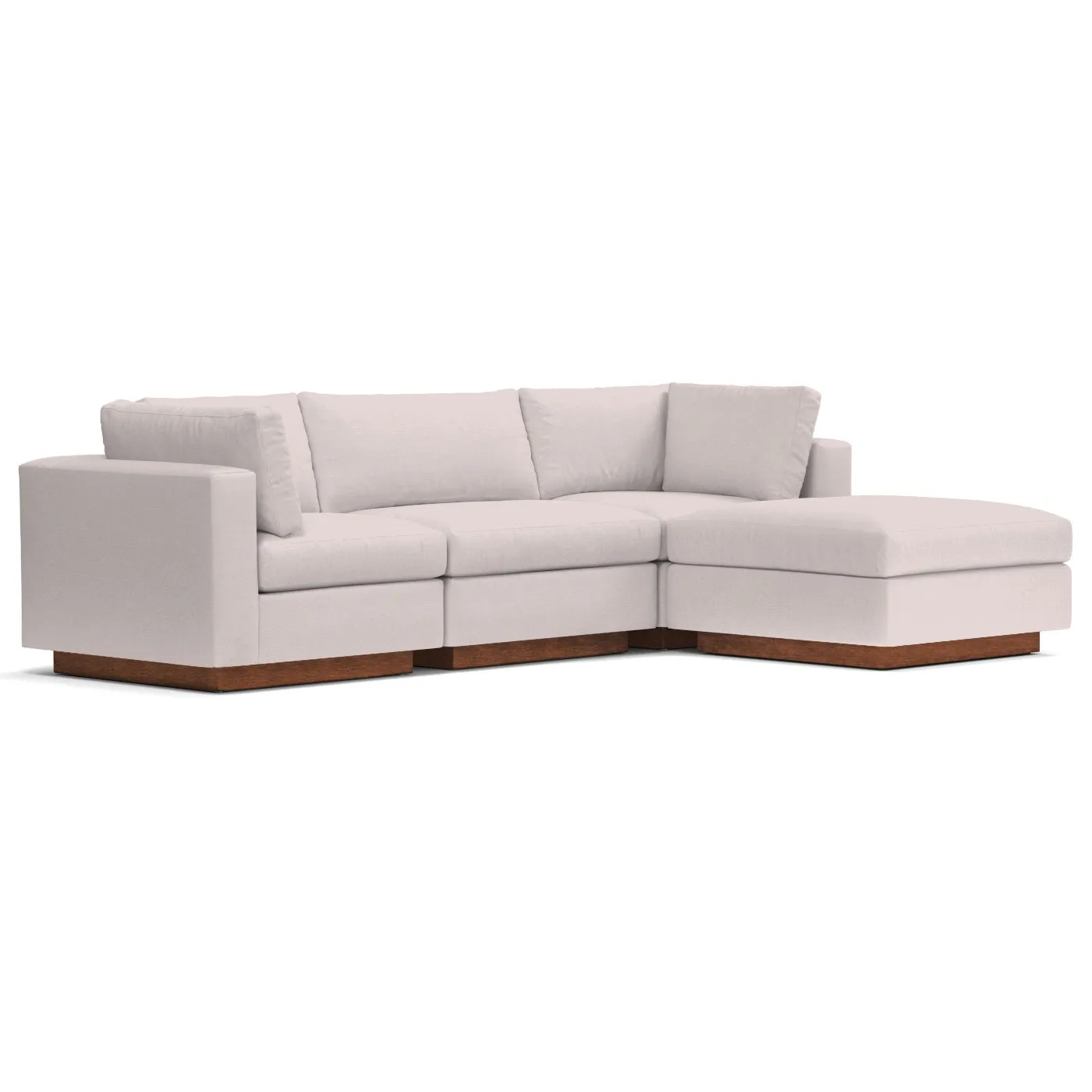 Taylor Plush 4pc Modular Chaise Sectional Sofa