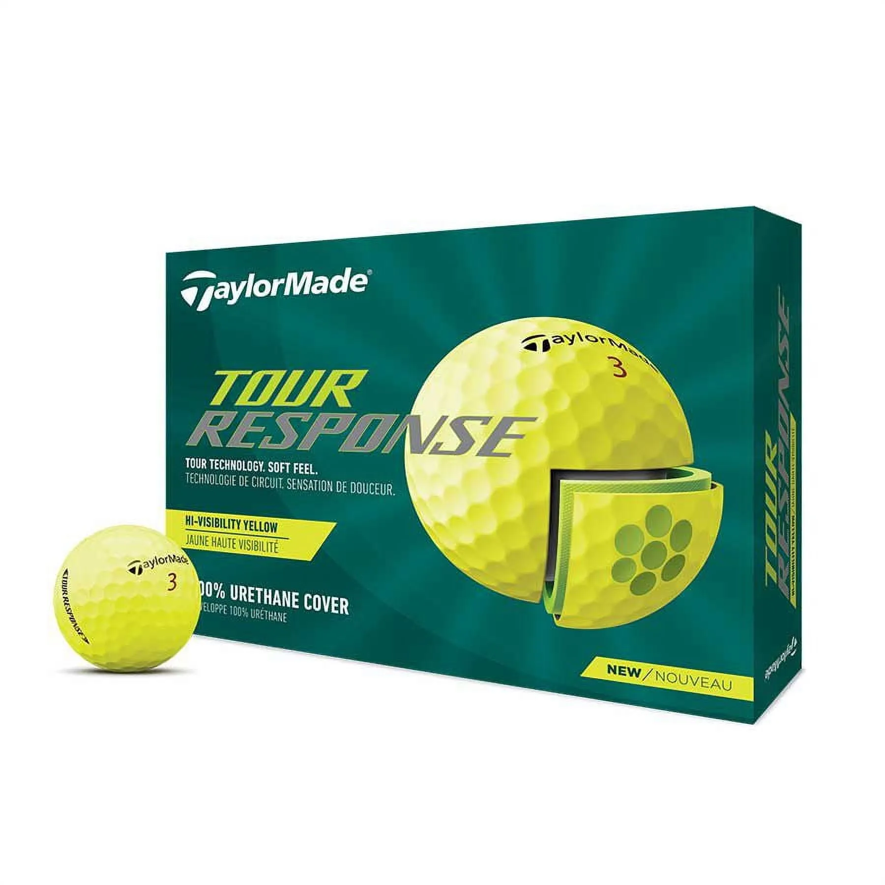 TaylorMade 2022 Tour Response Golf Balls 12 Pack, White