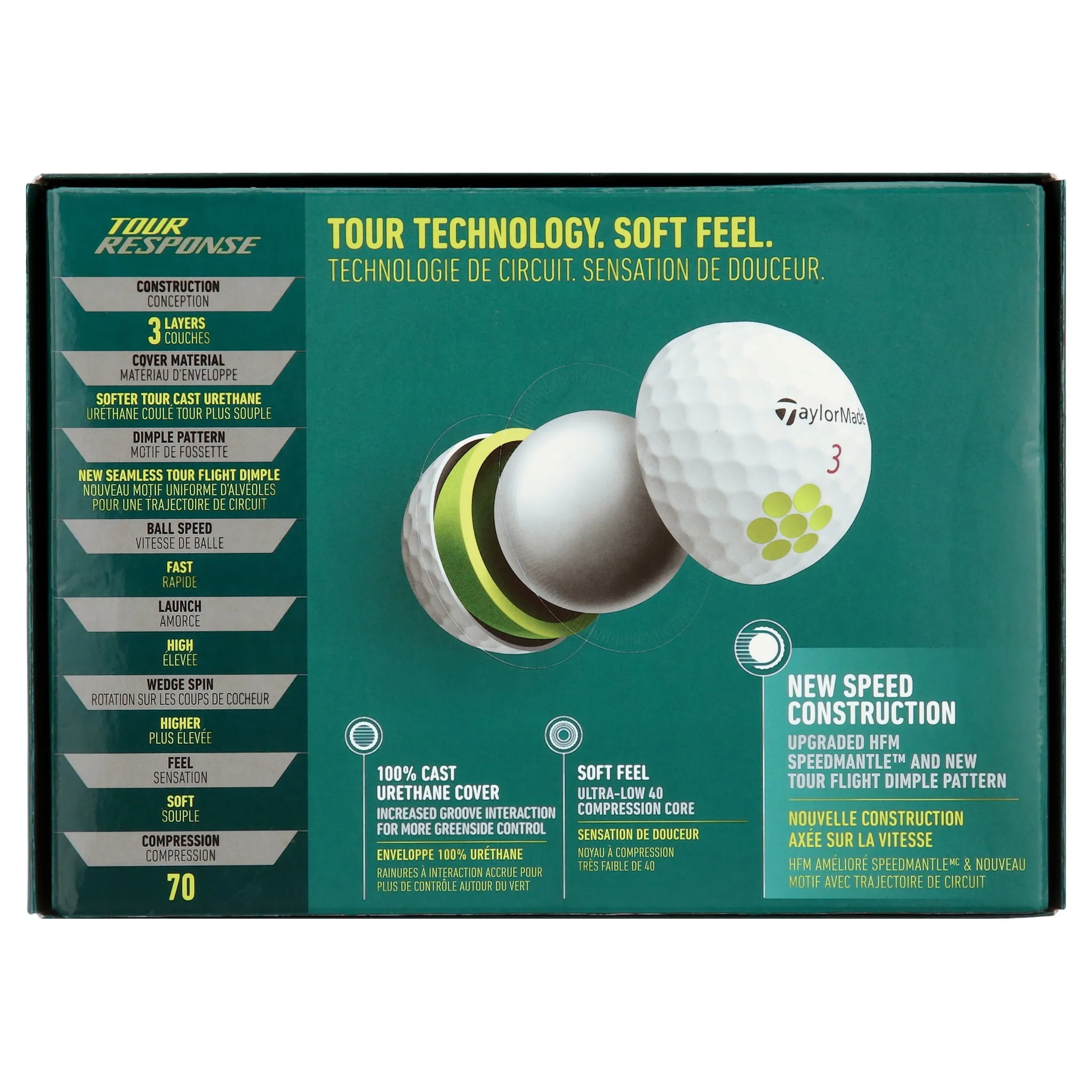 TaylorMade 2022 Tour Response Golf Balls 12 Pack, White