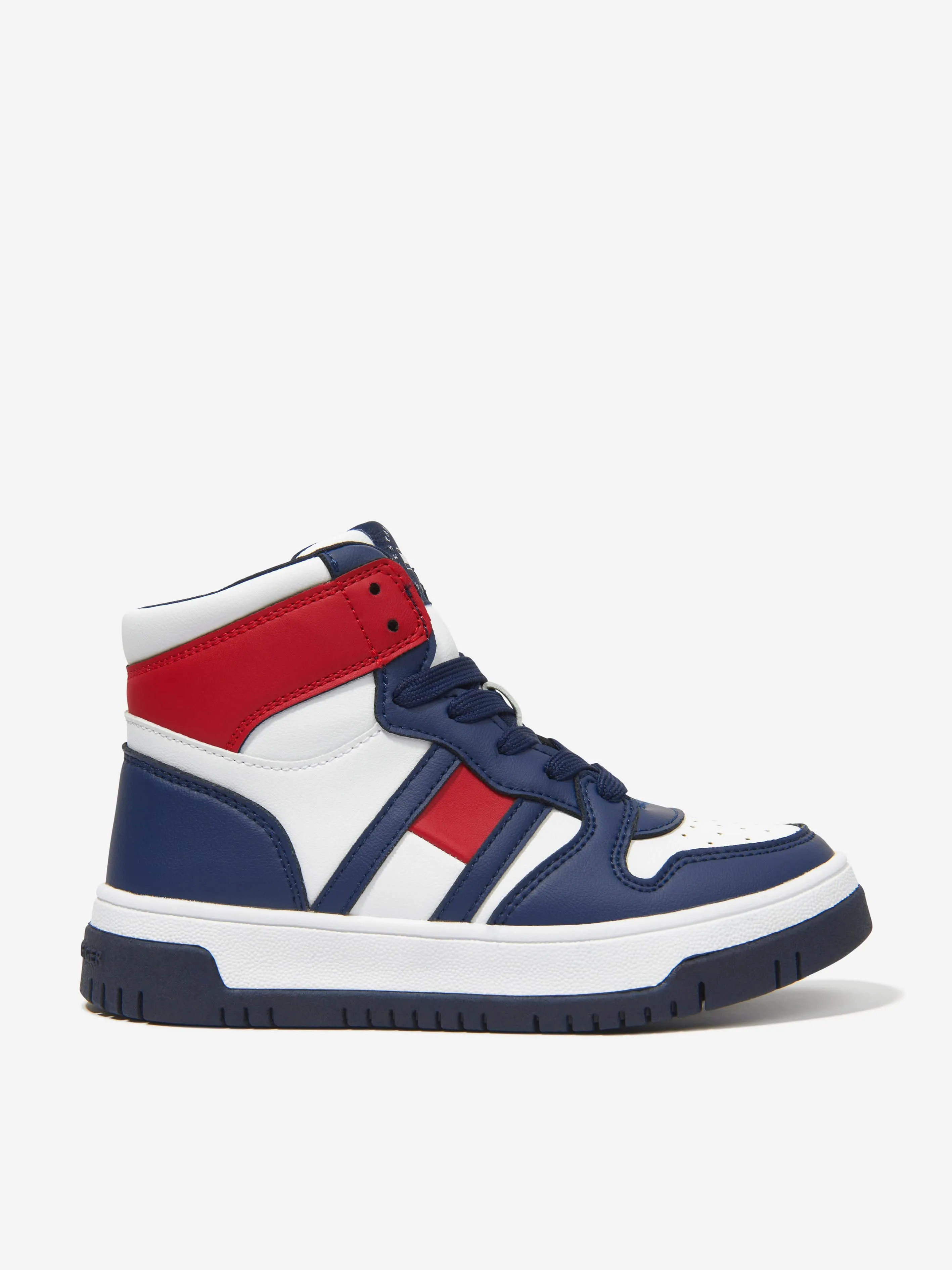 Tommy Hilfiger Boys High Top Lace Up Trainers