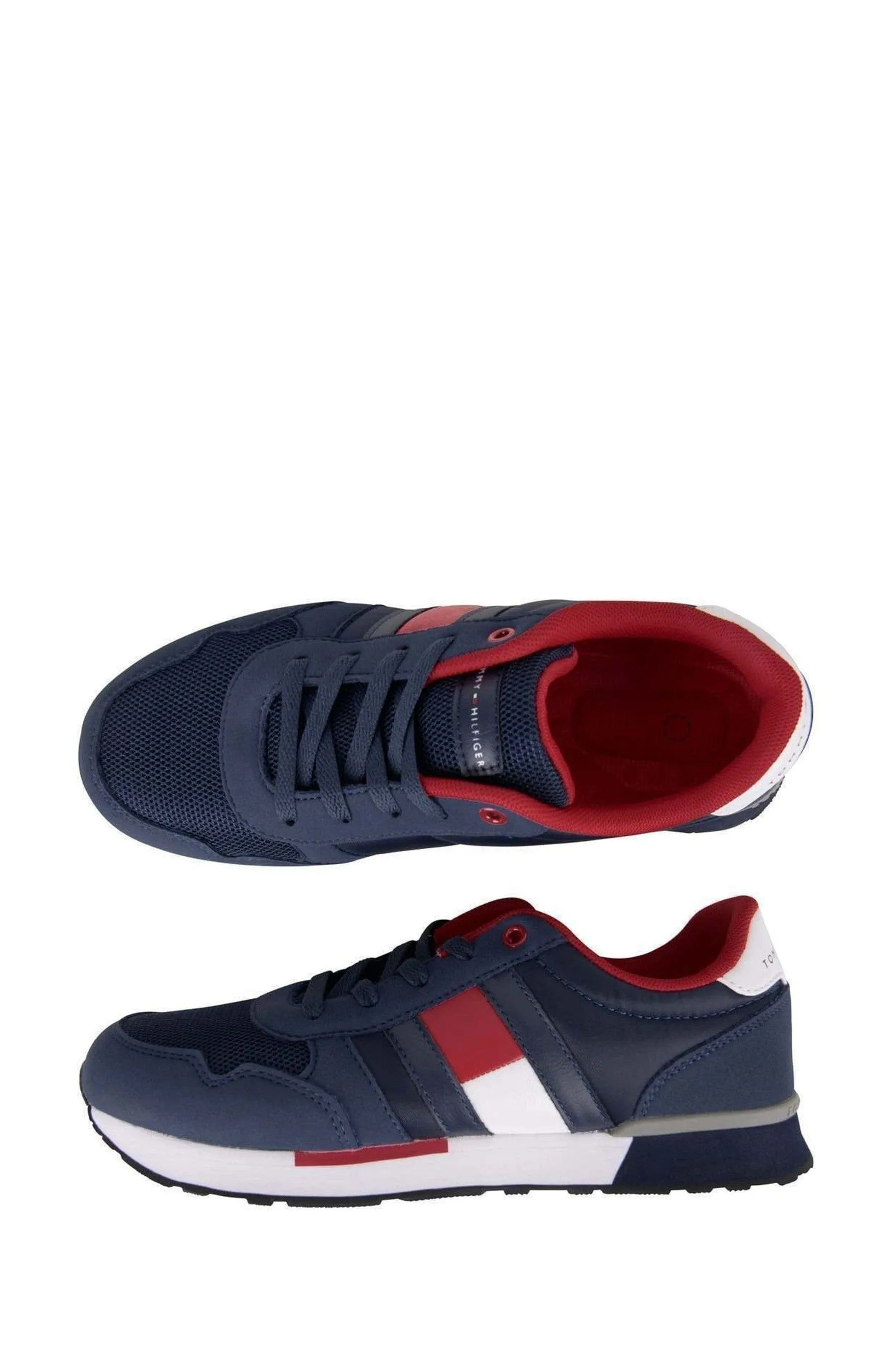 Tommy Hilfiger Boys Lace Up Logo Trainers