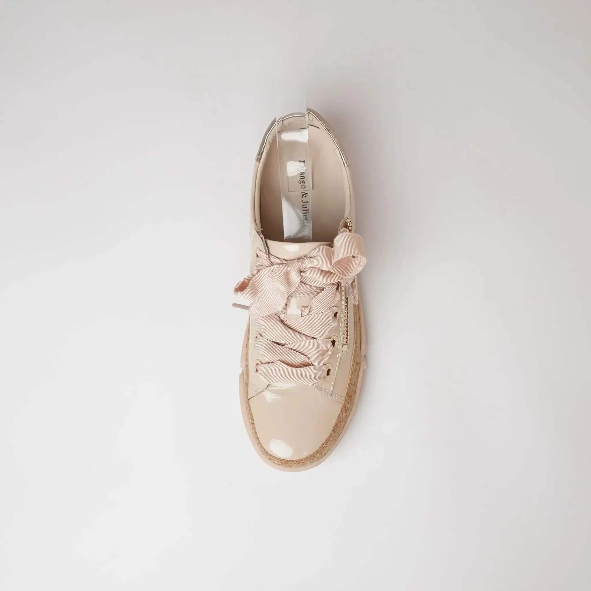 Torayne Latte Patent Leather Sneakers