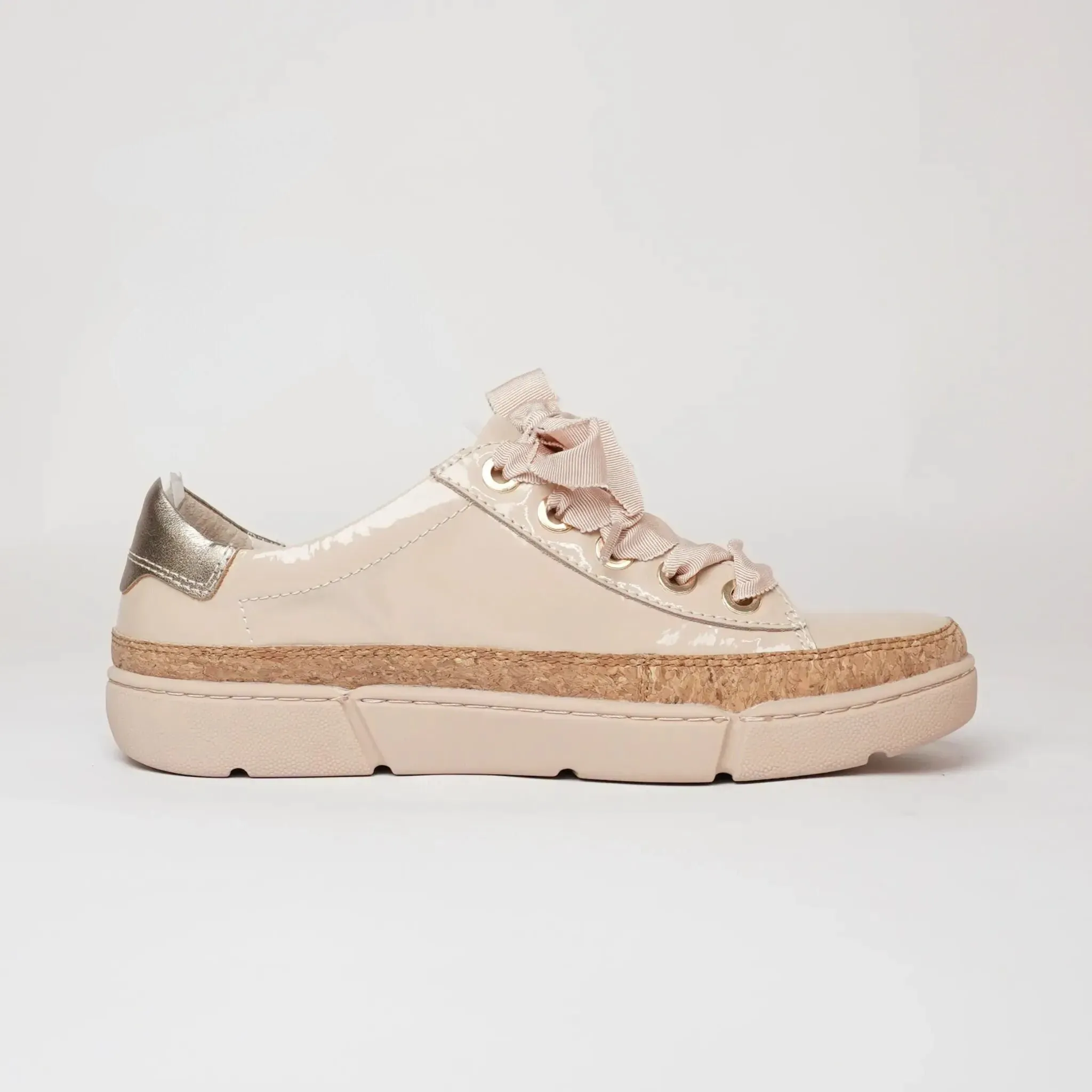 Torayne Latte Patent Leather Sneakers