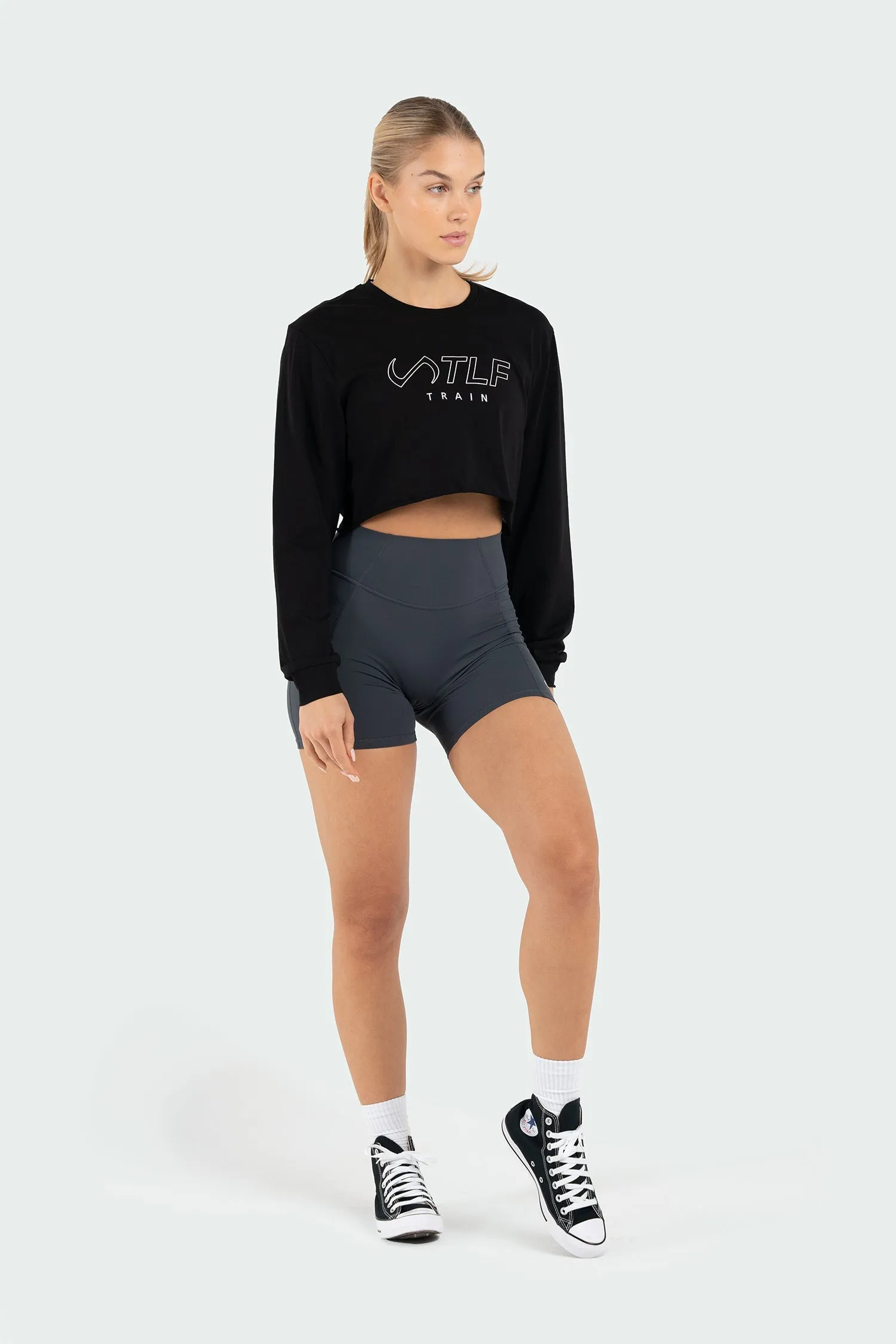 Train Long Sleeve Crop Tee