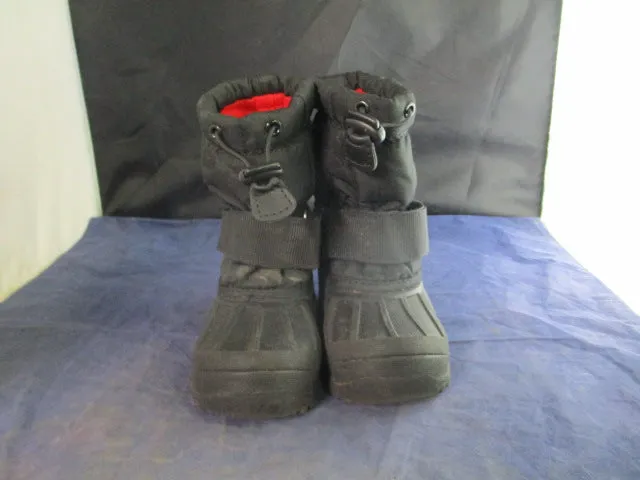 Used Black Snow Boots Youth Size 7/8