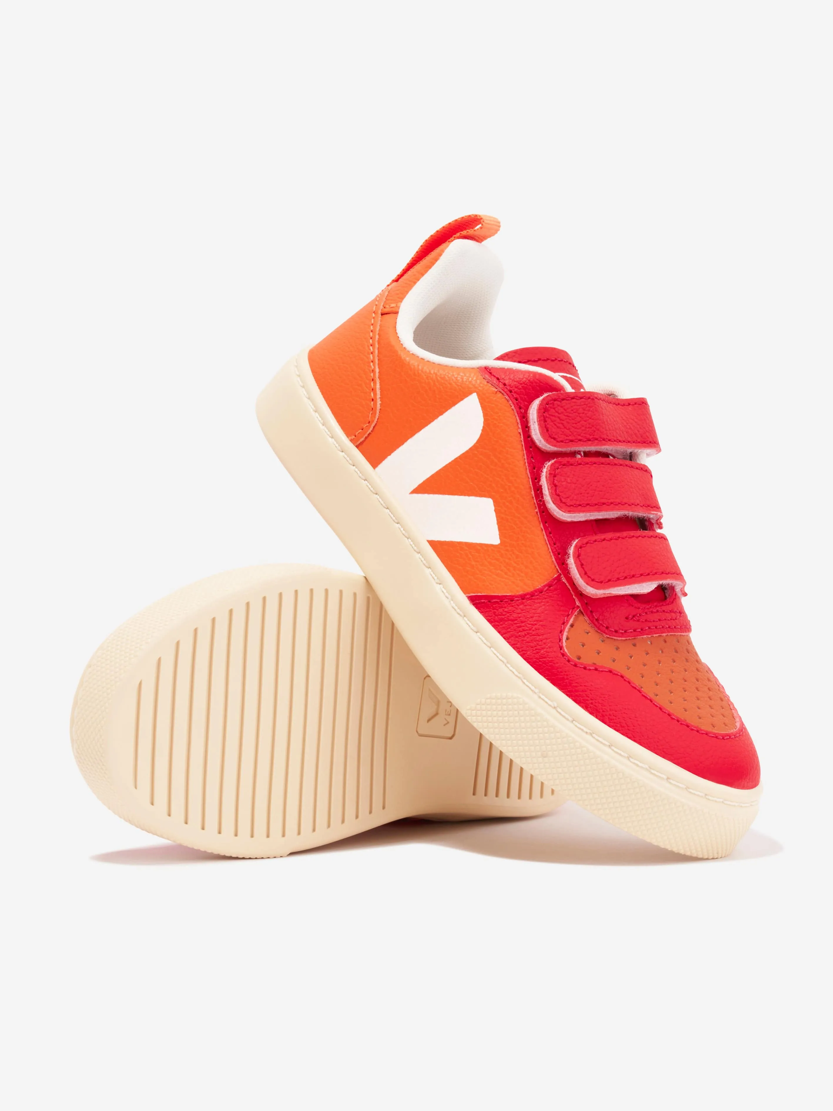 Veja Kids Small V-10 Animal Observatory Trainers in Red