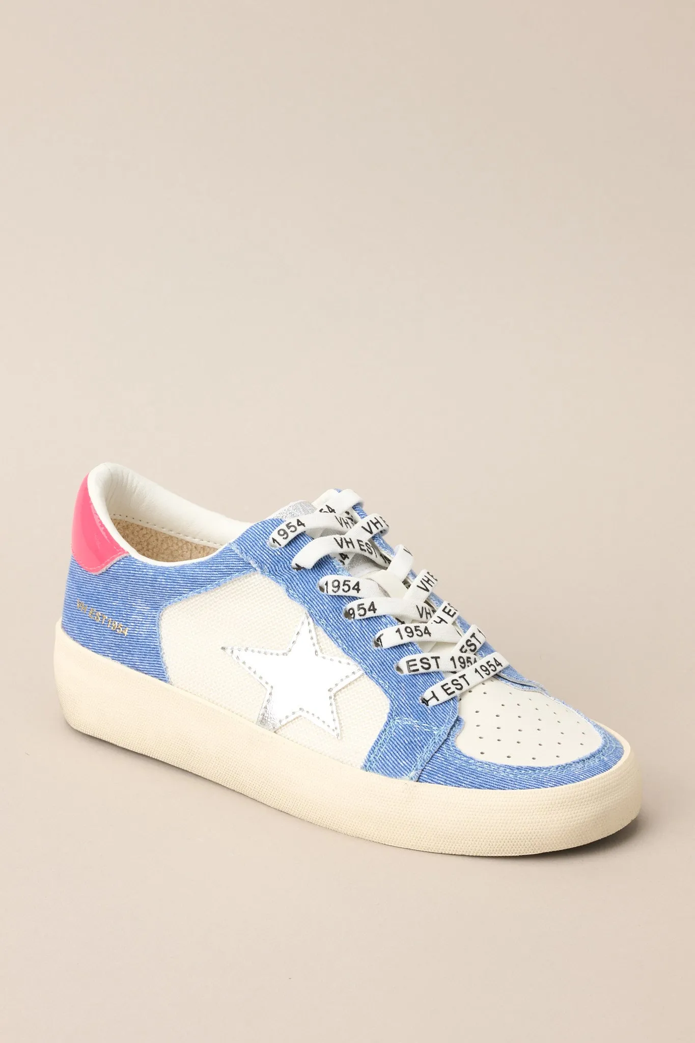 Vintage Havana Reflex 25 Denim & Pink Pop Sneakers