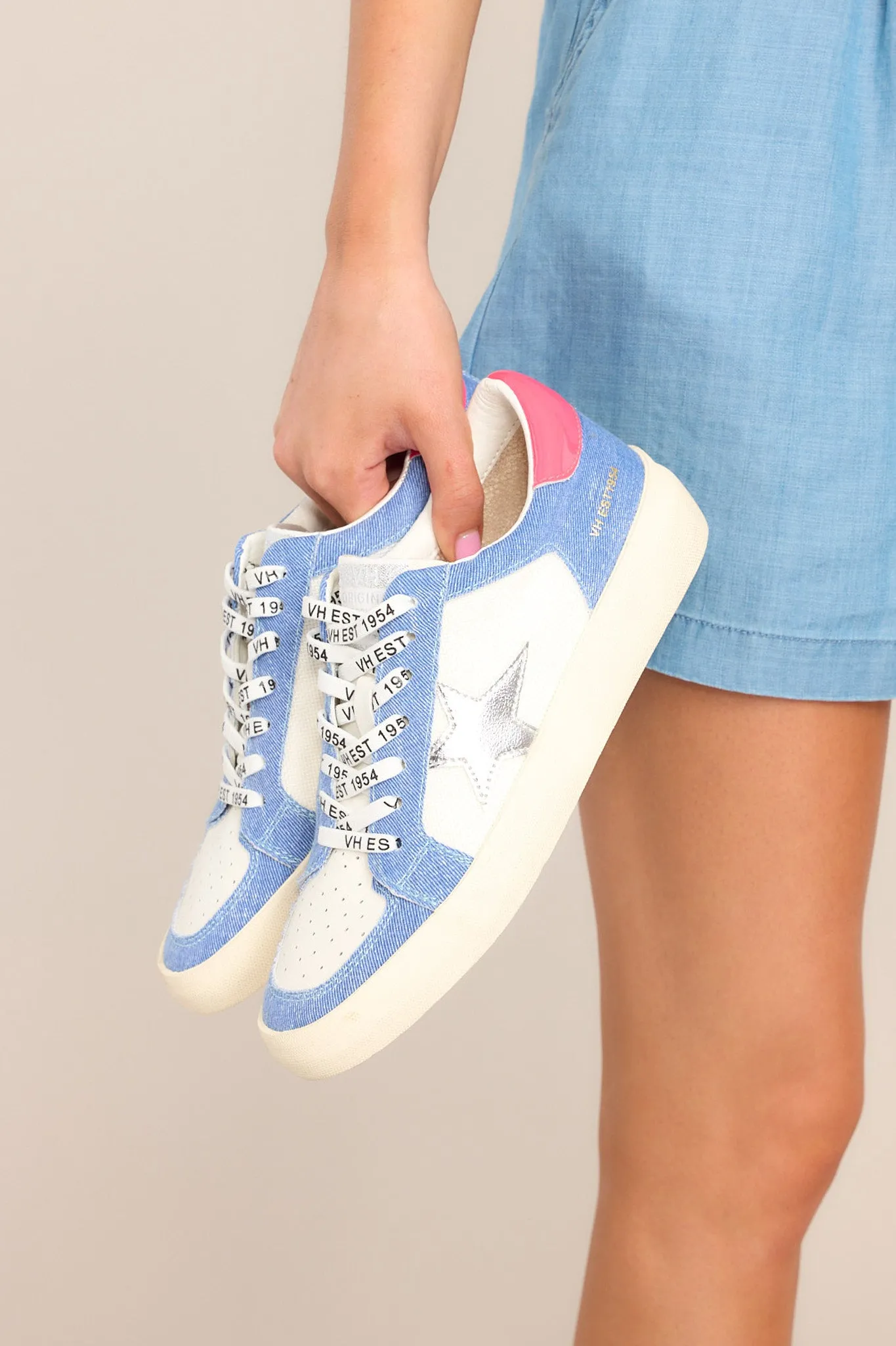 Vintage Havana Reflex 25 Denim & Pink Pop Sneakers