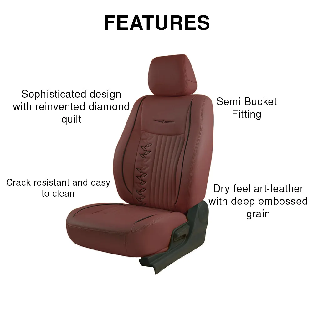 Vogue Knight Art Leather Car Seat Cover For Nissan Kicks