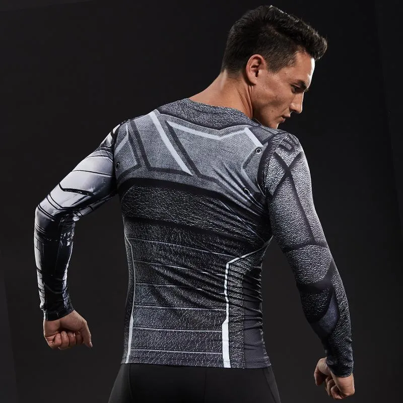 WINTER SOLDIER Compression Shirt For Men (Long Sleeve)