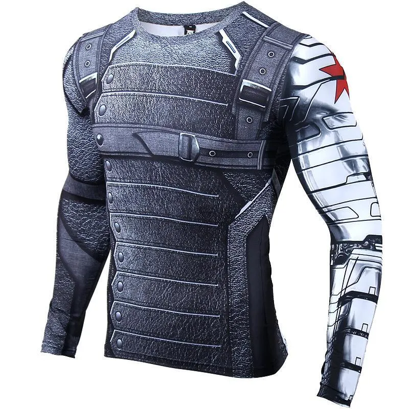 WINTER SOLDIER Compression Shirt For Men (Long Sleeve)