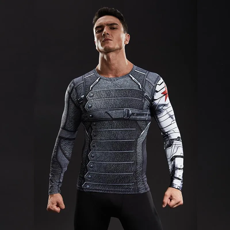 WINTER SOLDIER Compression Shirt For Men (Long Sleeve)