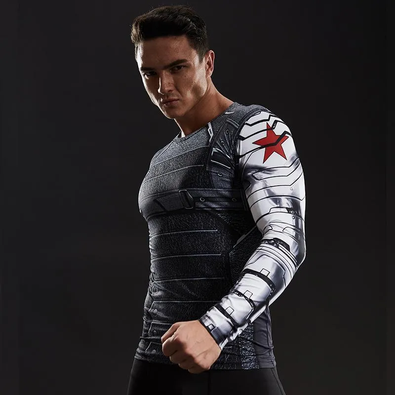 WINTER SOLDIER Compression Shirt For Men (Long Sleeve)