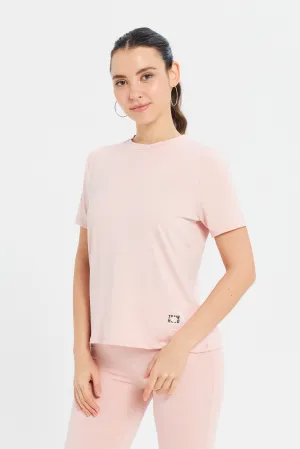 Women Apricot Performance Active T-Shirt